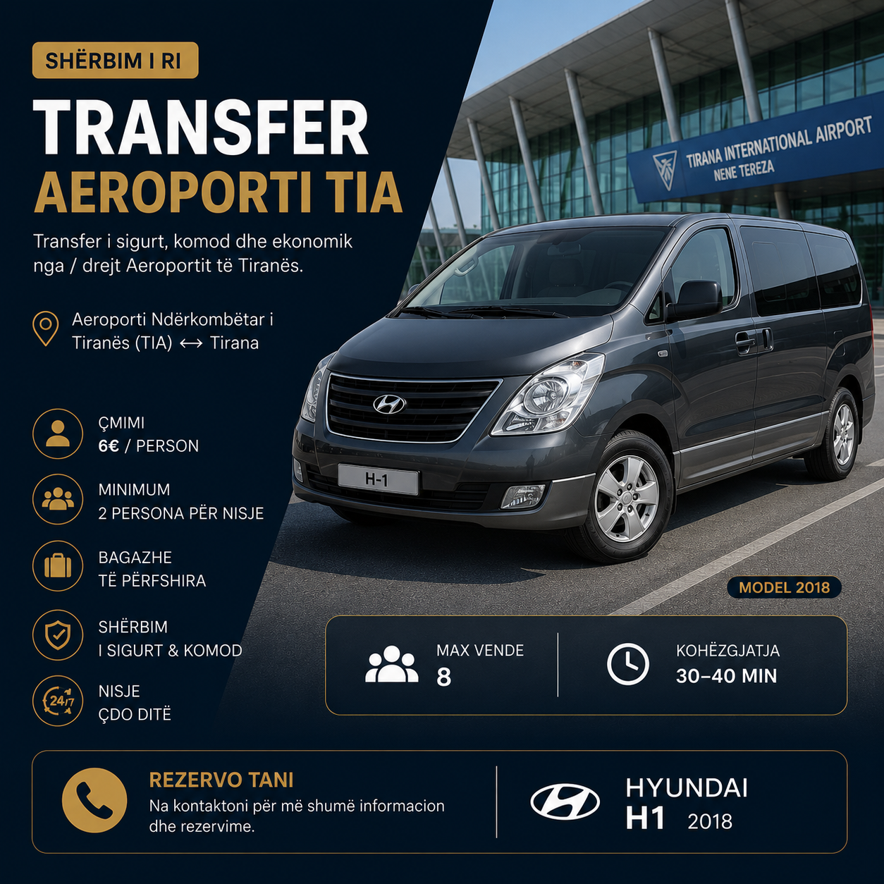 Transferë Aeroport — Hotel (Tirana)