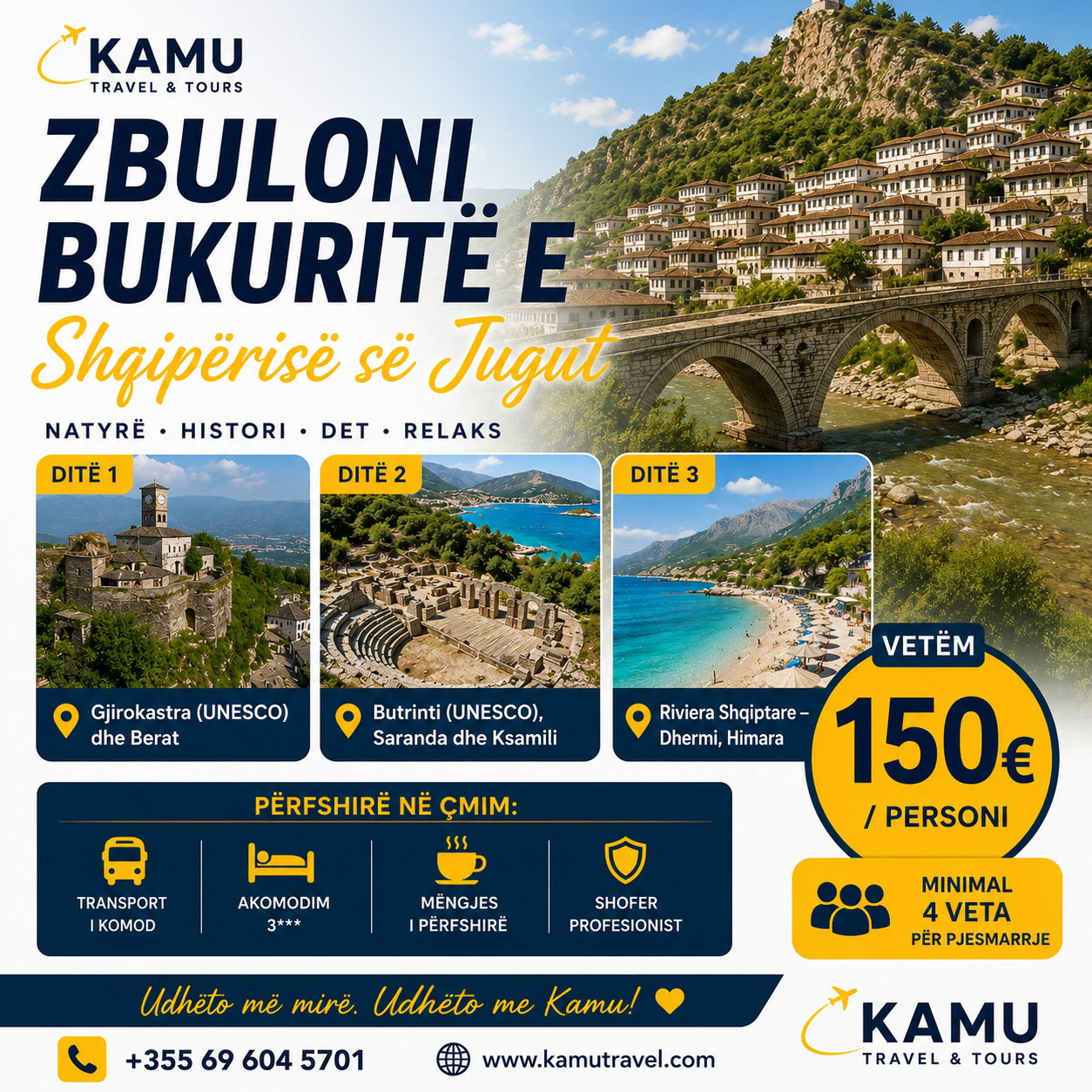 Tour Shqipëria e Jugut — 3 Ditë